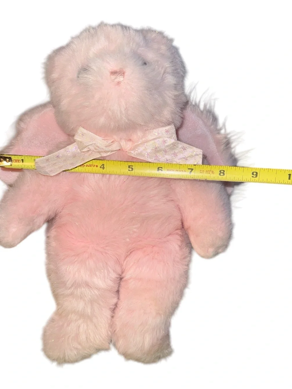Ty Classic Plush 2006 Retired & RARE FAITHFUL-The Pink Angel Bear